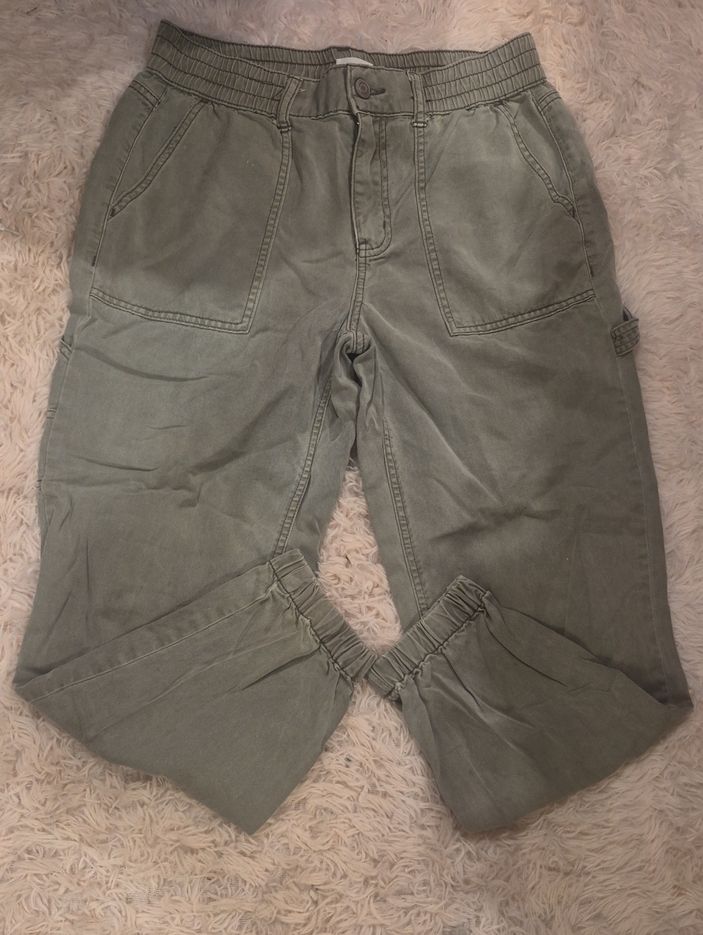 BKE Olive Green Utility Jogger Pants